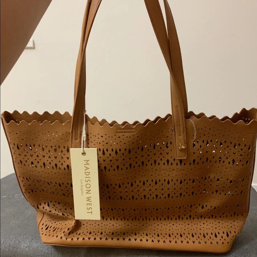 Madison West Tan Totebag